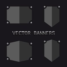 Set of vector banners N3