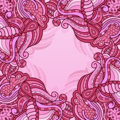 Vector texture background with abstract flowers illustration