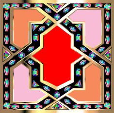 background frame with jewels of ornaments N3