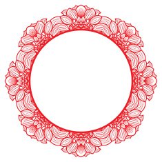 floral frame N41