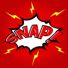 Snap! Comic Speech Bubble Cartoon