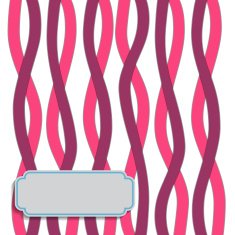 Stripe pattern with Label for Text Vector N5