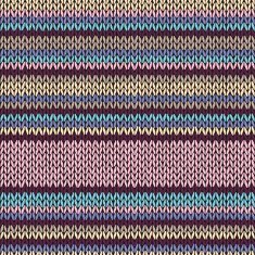 Seamless Color Striped Knitted Pattern