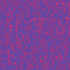 exture of flower and plant hand drawing
