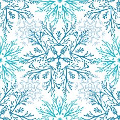 Abstract branches vignettes seamless pattern background