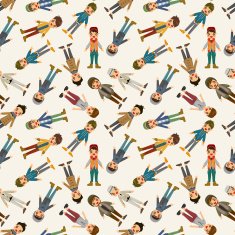 seamless young boy pattern N4
