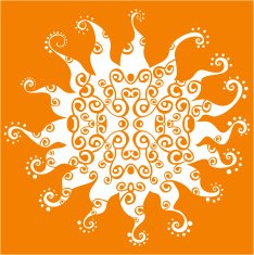 Stylized sun vector N3