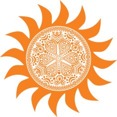 Stylized sun vector N4