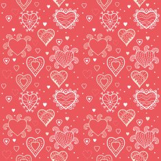 hearts seamless pattern romantic background N6