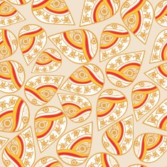 seamless leaf pattern Abstract ornament N3