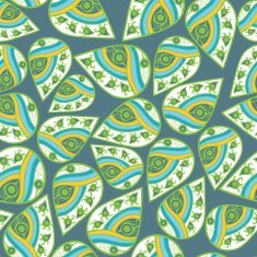 seamless leaf pattern Abstract ornament N4