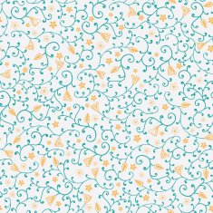 Colorful floral seamless pattern in cartoon style N13
