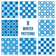 Set of eight seamless patterns N2