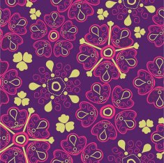 Romantic floral pattern endless texture