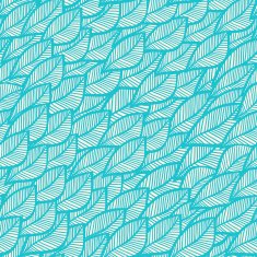Vector Seamless winter texture with leaf in blue theme N3