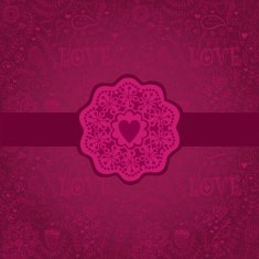 Floral Background with Vintage Label Gorgeous seamless