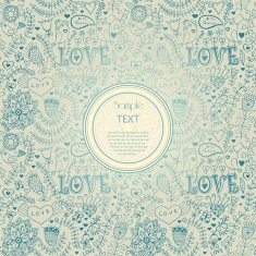 Floral Background with Vintage Label Gorgeous seamless N3