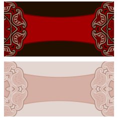 Greeting card with oriental pattern N2
