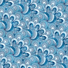 Blue-gray seamless vintage pattern