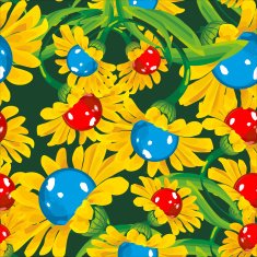 Seamless Pattern Flowers N6