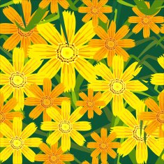 Seamless Pattern Flowers N14