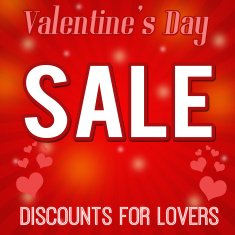 Valentine's day sale poster