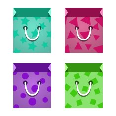 Flat Paper Bag Vector