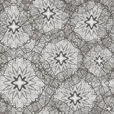 Monochrome seamless pattern with flowers