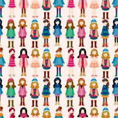 seamless lady pattern N2