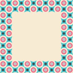 Geometrical pattern in retro colors N2
