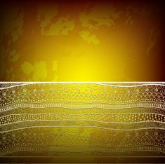 Template frame design for card with lace ribbon