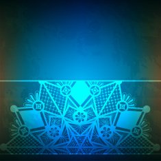 Template frame design for card with lace ribbon N3