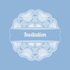 Greeting card with oriental pattern N10