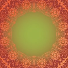 Decorative Vintage Design Element illustration with lacy frame decoration
