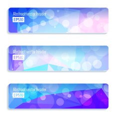 Abstract vector header banners N70