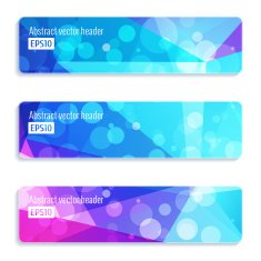 Abstract vector header banners N74