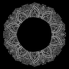 Decorative Vintage Design Element illustration with lacy frame N10