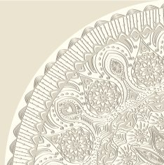 Decorative Vintage Design Element illustration with lacy frame N14