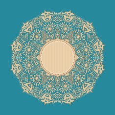 Decorative Vintage Design Element illustration with lacy frame N15