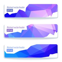 Abstract vector header banners N82