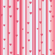 Romantic seamless pattern with hearts N10