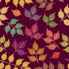 seamless pattern with leaf autumn background N20
