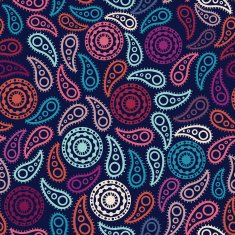 Seamless paisley texture for your design Endless pattern with p N15