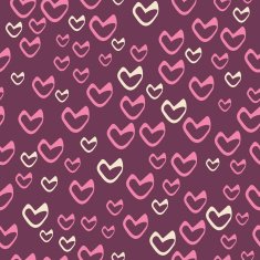 Romantic seamless pattern with hearts N37
