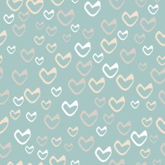 Romantic seamless pattern with hearts N38