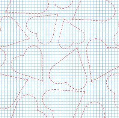 Romantic seamless pattern with hearts N44