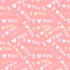 Romantic seamless pattern with hearts N59