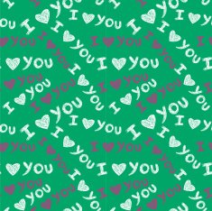 Romantic seamless pattern with hearts N61