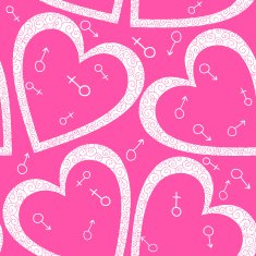 Romantic seamless pattern with hearts N62
