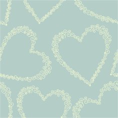 Romantic seamless pattern with hearts N71